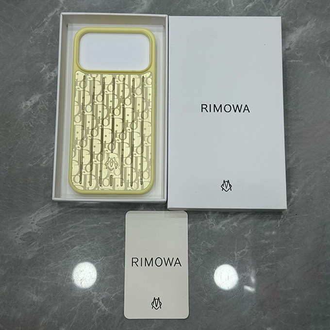 rimowa dior collaboration vertical grooved iphone case